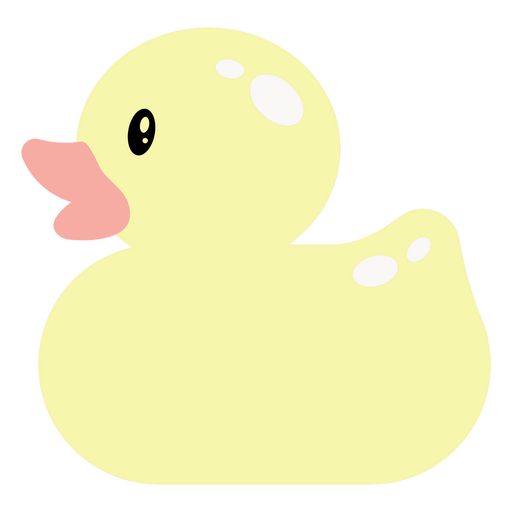 Linda ilustración de patito de goma Diseño PNG