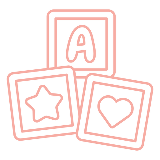 Design de flashcards de alfabeto e formas coloridas Desenho PNG