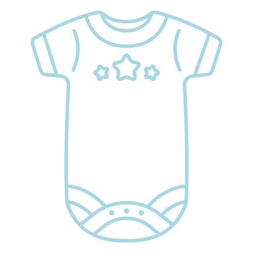 Design fofo de macacão de bebê com enfeites de estrelas Desenho PNG