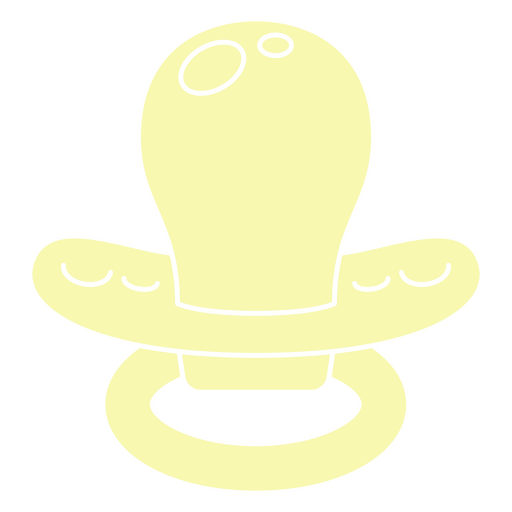 Linda ilustración de chupete en tonos pastel Diseño PNG