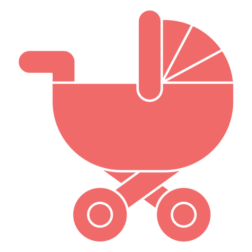 Ilustración de un elegante cochecito de bebé Diseño PNG