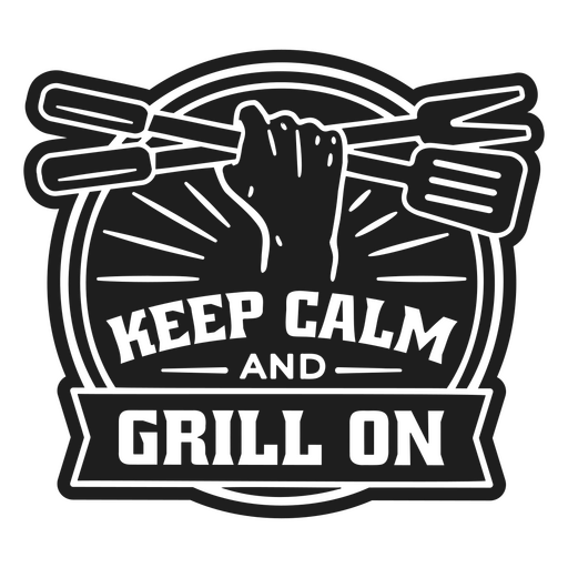 Keep calm and grill on PNG Design