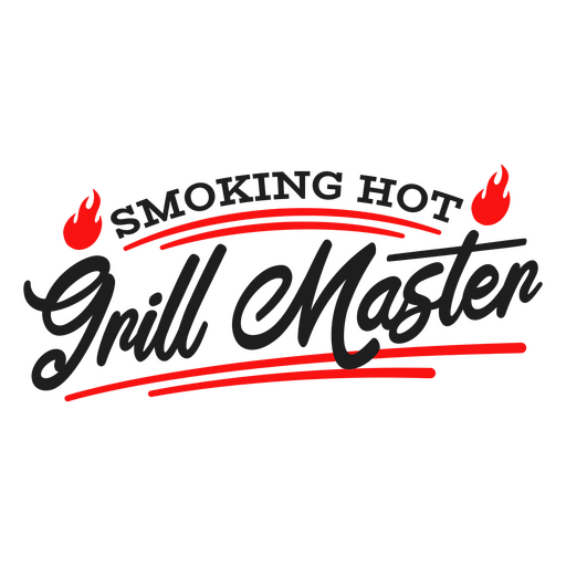 Diseño maestro de parrilla humeante Diseño PNG
