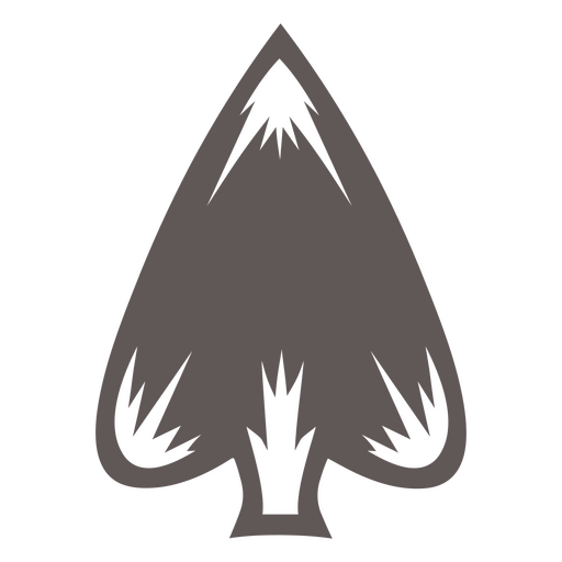 Diseño elegante del símbolo de la pica Diseño PNG