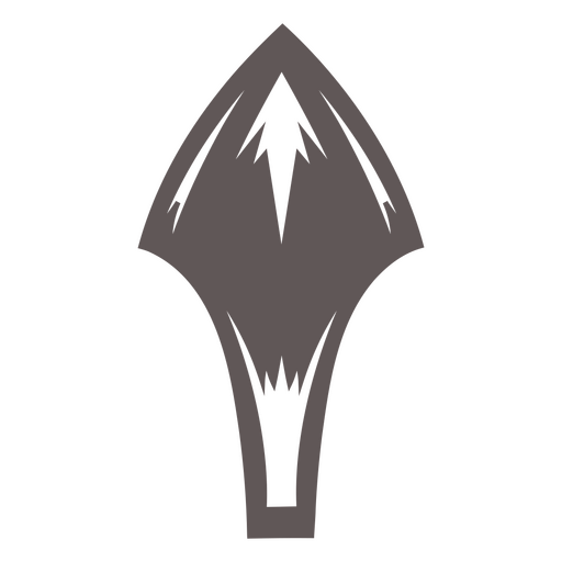 Stylized ink pen nib silhouette PNG Design