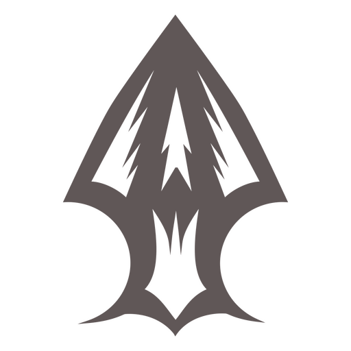 Black and gray arrow symbol PNG Design