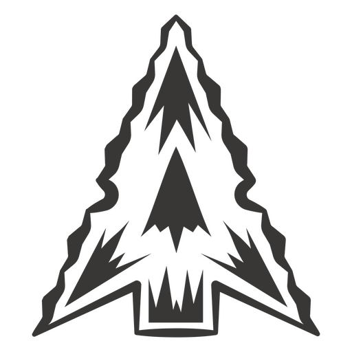 Abstraktes Kiefernbaum-Illustrationsdesign PNG-Design