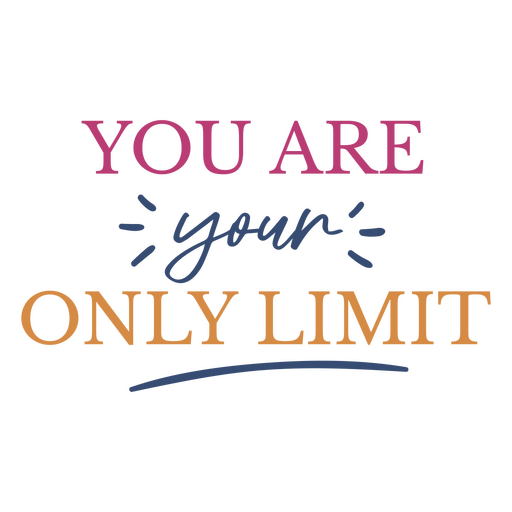 Design de camiseta com frase motivacional de autoempoderamento Desenho PNG