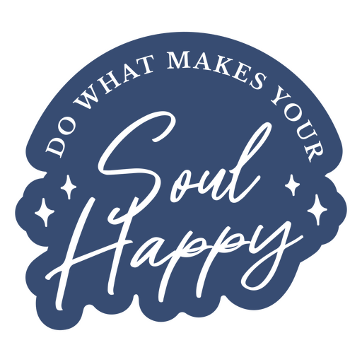 Aufkleberdesign mit Motivationszitat und dekorativen Elementen PNG-Design