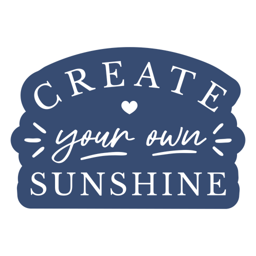 Create your own sunshine sticker PNG Design
