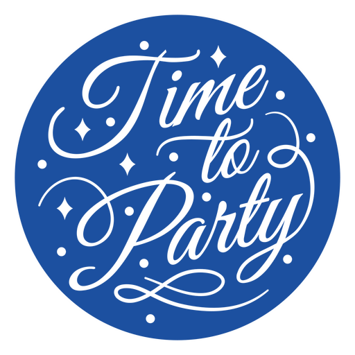 Fun festive typography design for celebrations t-shirt design PNG Design