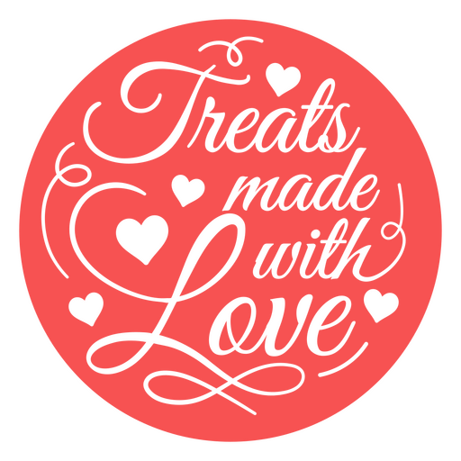 Diseño de golosina caprichosa con temática de amor Diseño PNG