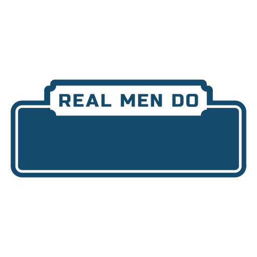 Design com slogan masculino e arrojado Desenho PNG