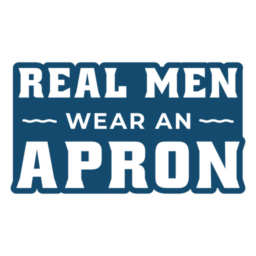 Playful apron quote design for cooks PNG Design