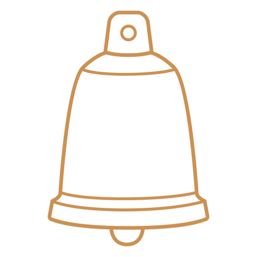 Design simplista em forma de sino Desenho PNG