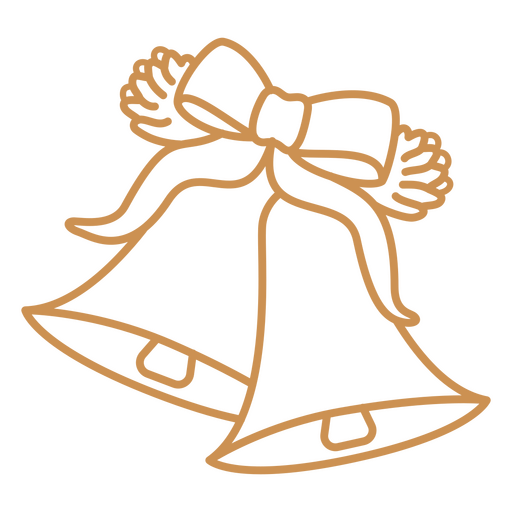 Two Bells With Bow PNG & SVG Design For T-Shirts