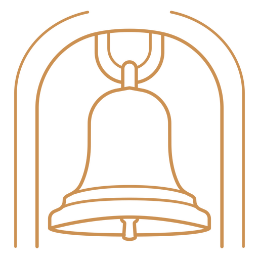 Diseño de ilustración de campana simple Diseño PNG