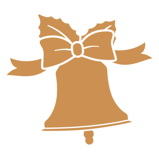 Sino de Natal com um laço Desenho PNG