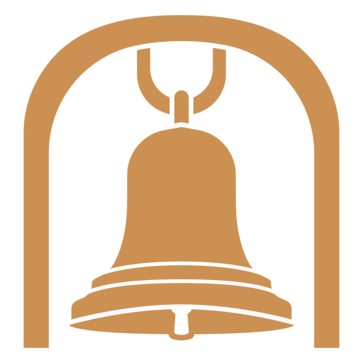 Design elegante de ícone de sino Desenho PNG