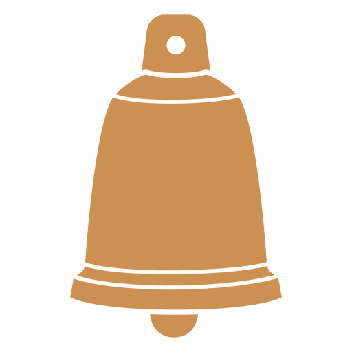 Illustration einer leuchtend orangefarbenen Glocke PNG-Design