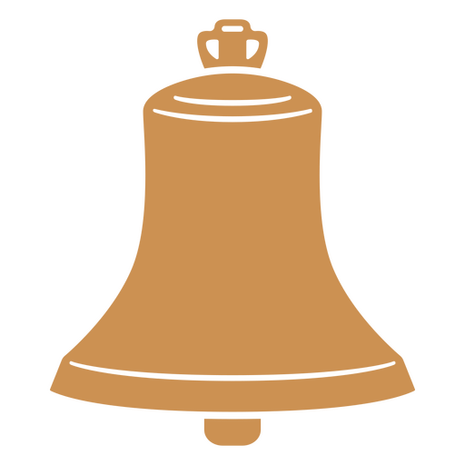 Design de sino estilizado para ocasiões festivas Desenho PNG