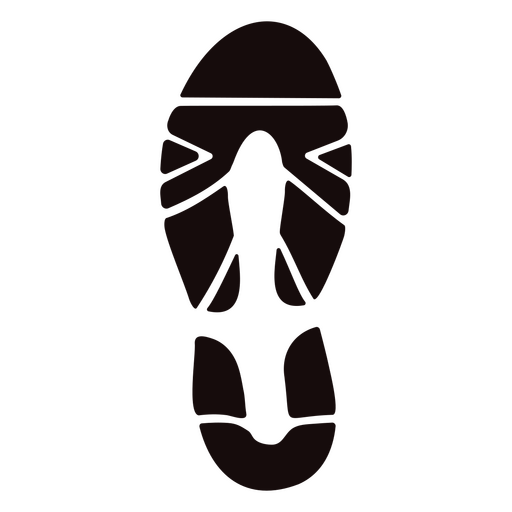 Design exclusivo da silhueta do tênis Desenho PNG