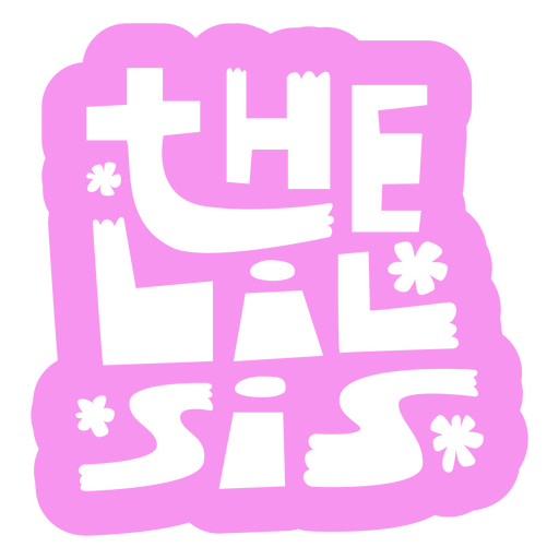 Verspieltes Design für die kleine Schwester PNG-Design