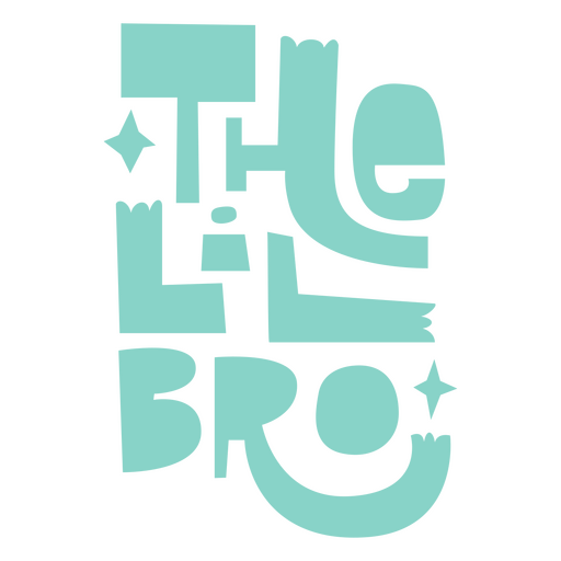 Das kleine Bruder-Logo PNG-Design