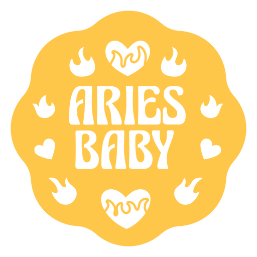 Logotipo del bebé Aries Diseño PNG