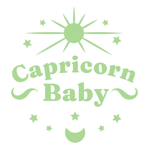 Capricorn baby logo PNG Design