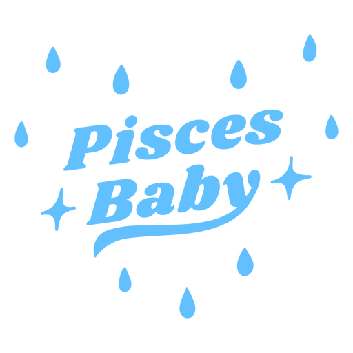 Logotipo del bebé Piscis Diseño PNG
