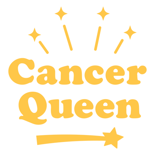 Logotipo da rainha do câncer Desenho PNG