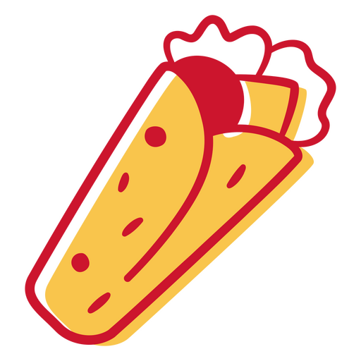 Taco duotônico Desenho PNG