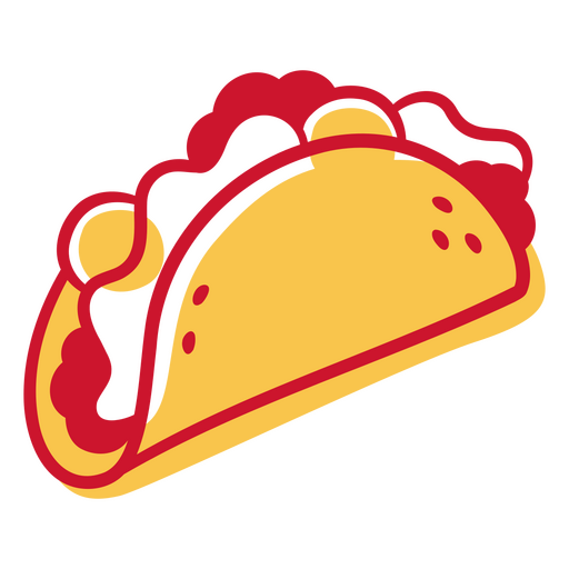 Duotônico de comida de taco Desenho PNG