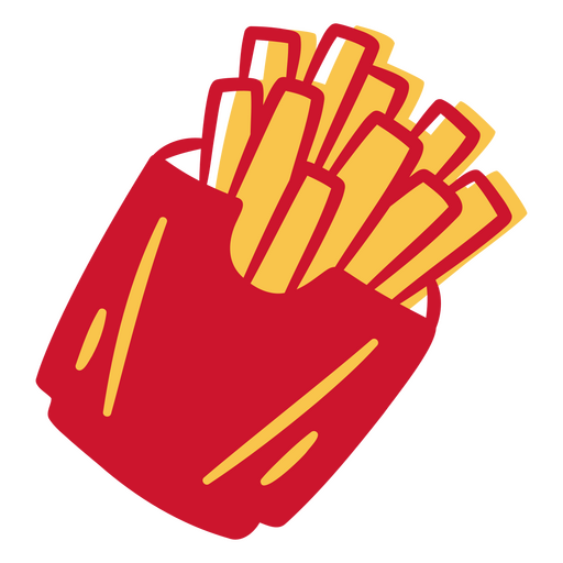 Duotônico de batatas fritas Desenho PNG