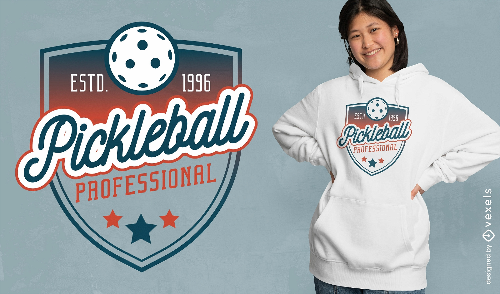 Pickball professional t-shirt design