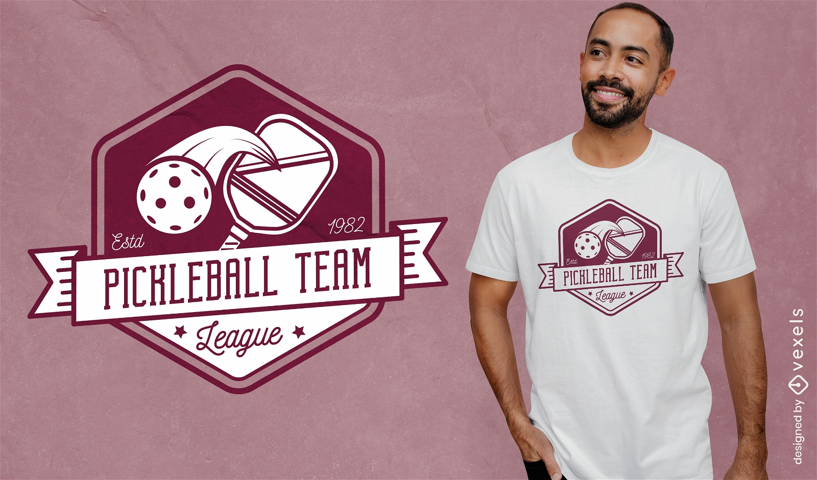 Rosa Pickleball-Sport-T-Shirt-Design
