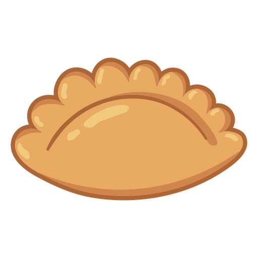 Ilustração divertida de empanada em desenho animado Desenho PNG