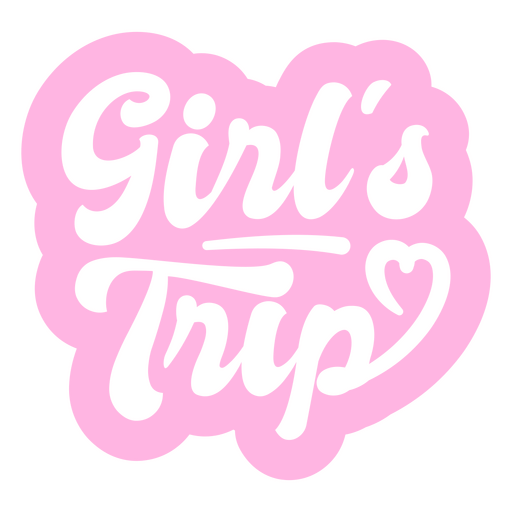 Girl's trip logo PNG Design
