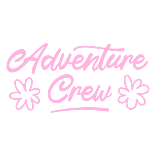 Logotipo da tripulação de aventura Desenho PNG