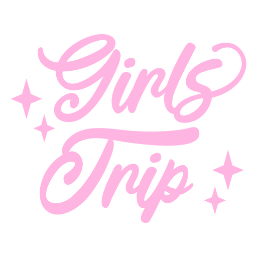 Logotipo da viagem para meninas Desenho PNG