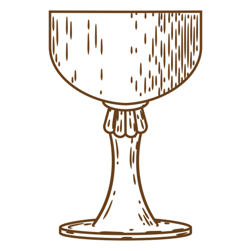 Illustration of a goblet PNG Design