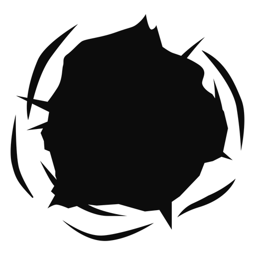 Dynamic black hole design with sharp edges PNG Design