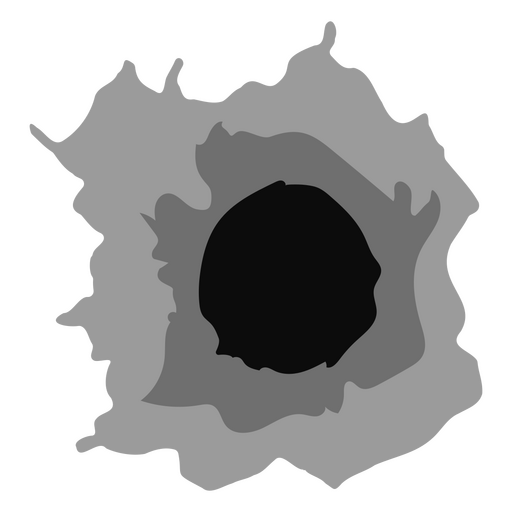 Diseño abstracto de forma negra con contornos sombreados Diseño PNG