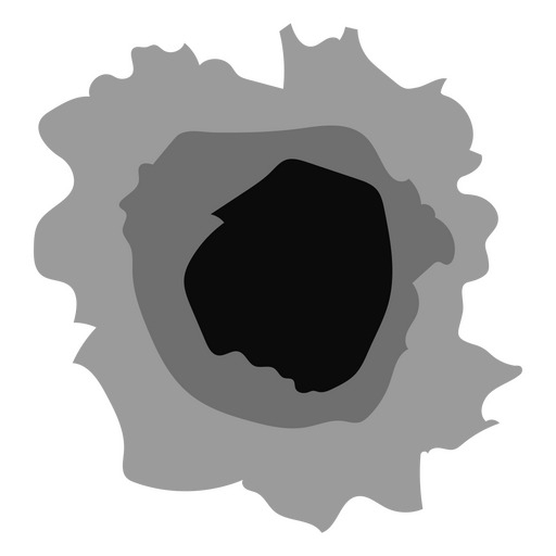 Abstrakte schwarze Form auf grauem Hintergrund PNG-Design