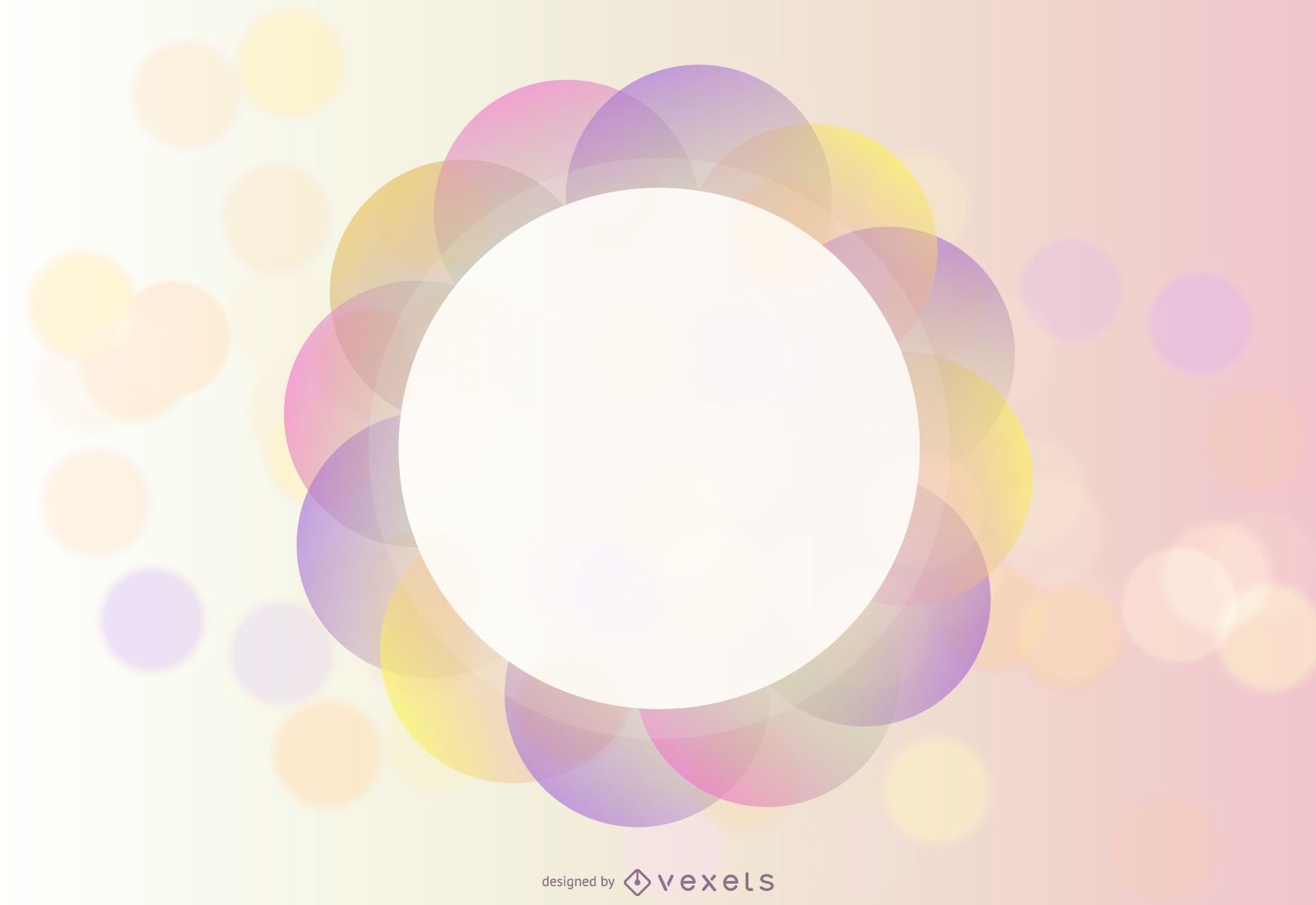 Abstract Color Vector Background with Shapes