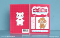 Scissor Skills Activity Book Cover Design KDP Vector Download