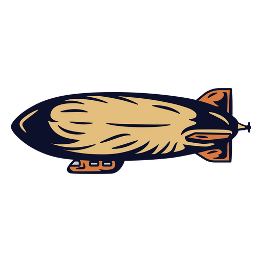 Diseño gráfico de zepelín vintage Diseño PNG