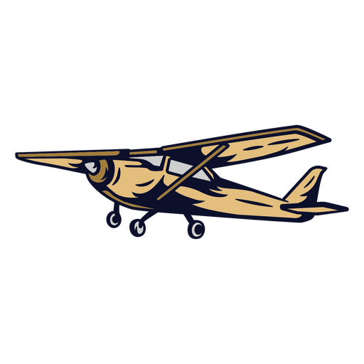 Small airplane PNG Design