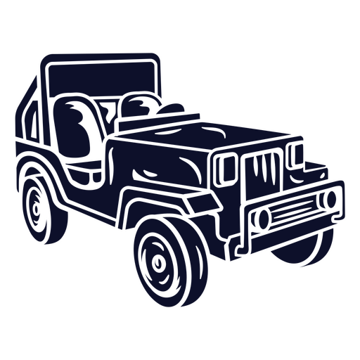 Diseño de ilustración de un jeep vintage Diseño PNG